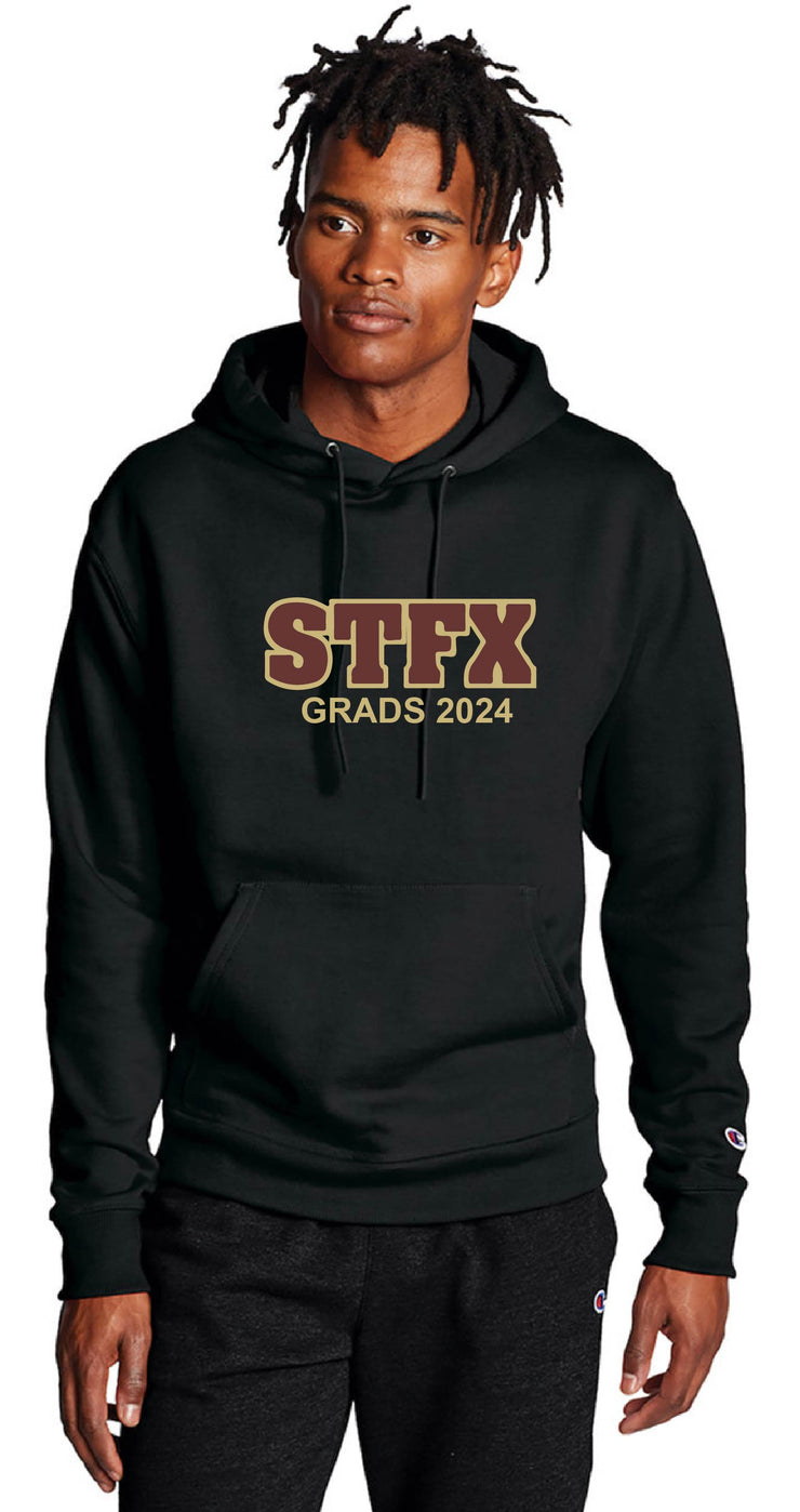 SFX GRAD APPAREL- CHAMPION COTTON HOODIE- STFX GRAD TWILL