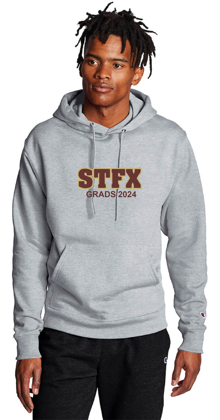 SFX GRAD APPAREL- CHAMPION COTTON HOODIE- STFX GRAD TWILL