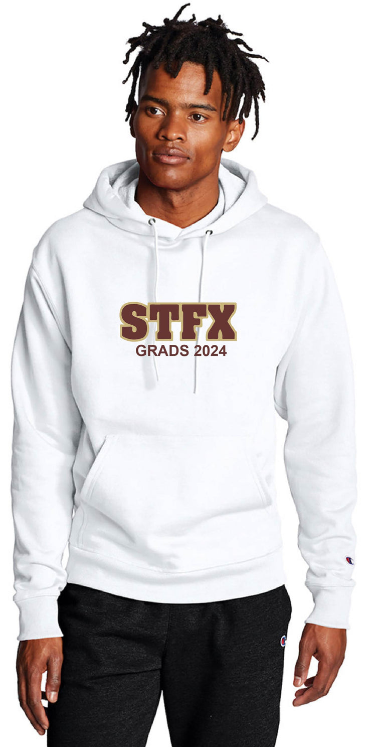 SFX GRAD APPAREL- CHAMPION COTTON HOODIE- STFX GRAD TWILL