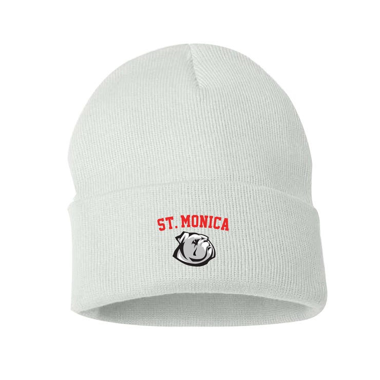 ST. MONICA SPIRITWEAR - BULLDOGS EMB - CUFFED BEANIE TOQUE