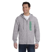 ST. STEPHEN SPIRITWEAR - STALLIONS - GILDAN COTTON ZIPPED HOODIE - ADULT