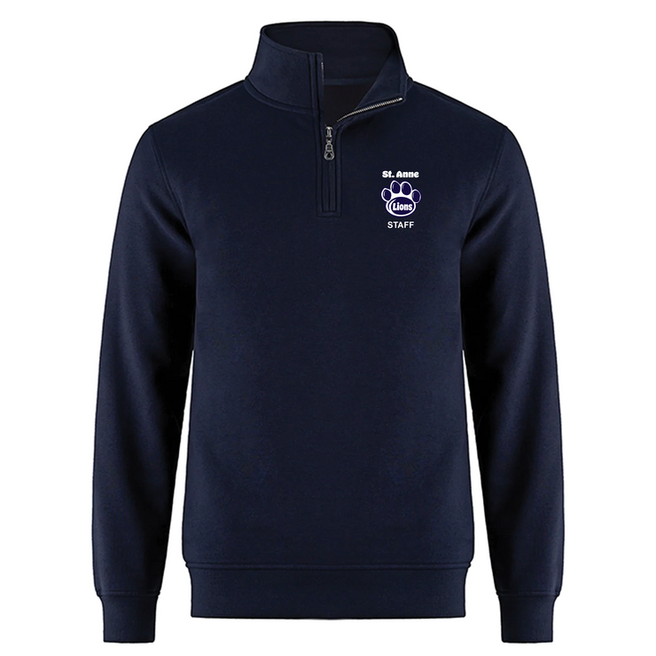 ST. ANNE STAFFWEAR - PAW EMB - FLUX 1/4 ZIP SWEATSHIRT - ADULT
