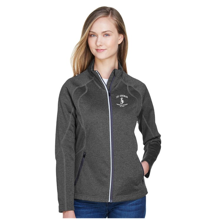 ST CECILIA STAFFWEAR - NORTH END GRAVITY PERFORMANCE FLEECE JACKET - LADIES