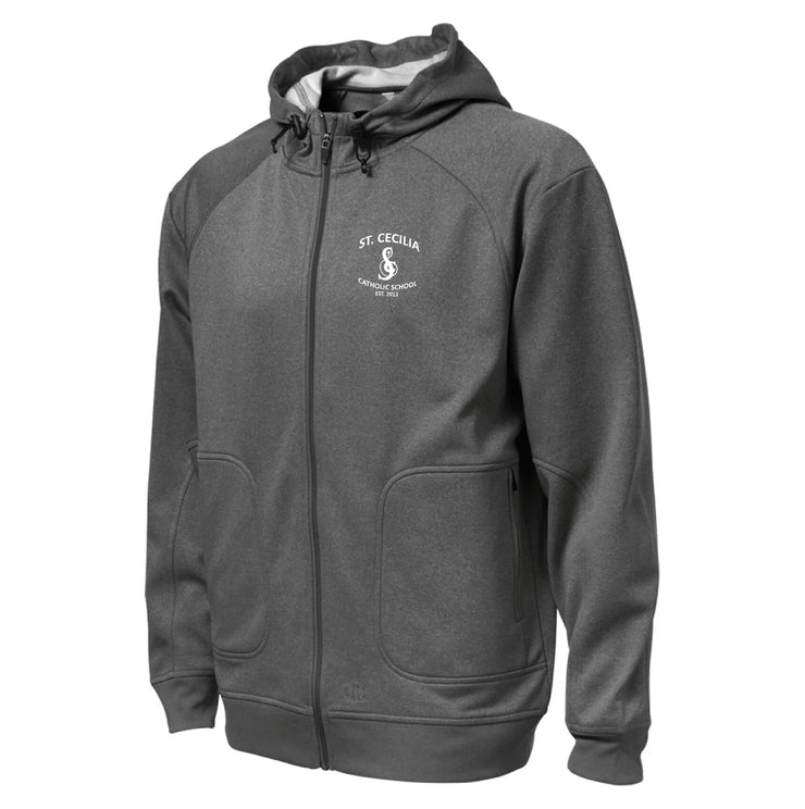 ST CECILIA STAFFWEAR - PTECH HOODED JACKET - MENS