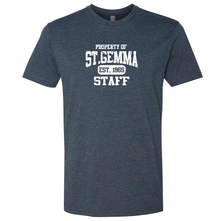 ST. GEMMA STAFFWEAR - NEXT LEVEL RINGSPUN TEE - MENS