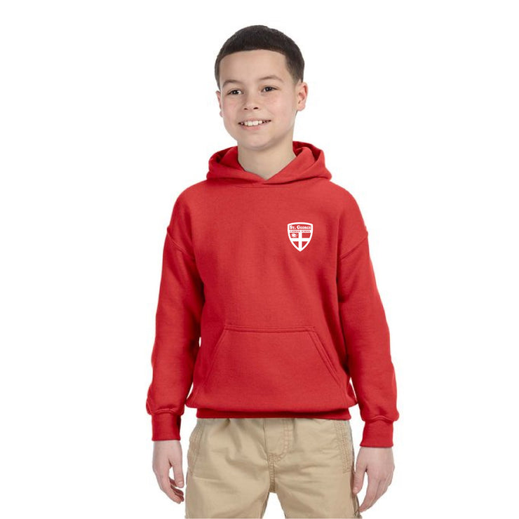ST. GEORGE SPIRITWEAR- YOUTH GILDAN COTTON HOODIE