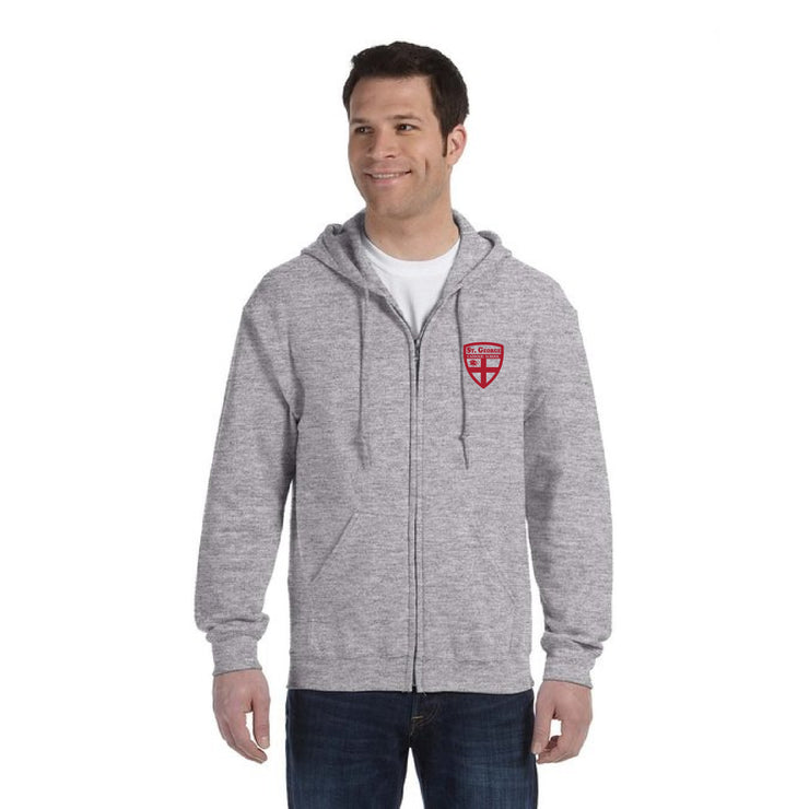 ST. GEORGE SPIRITWEAR - GILDAN COTTON ZIP HOODIE - ADULT