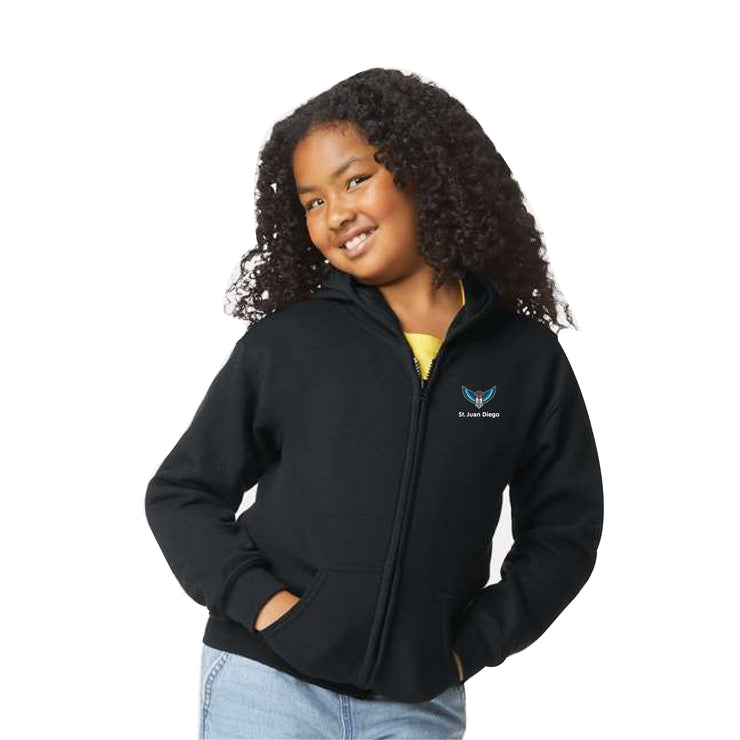 ST. JUAN DIEGO SPIRITWEAR - GILDAN HEAVY BLEND ZIPPED HOODIE - YOUTH