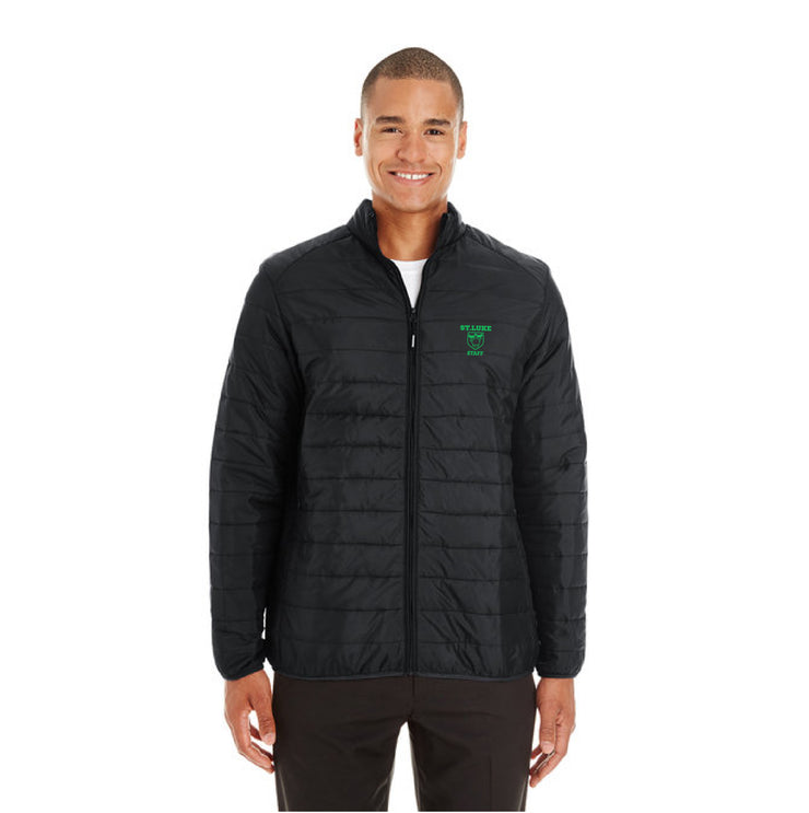 ST. LUKE SCHOOL NEPEAN STAFFWEAR - CORE365 PREVAIL PACKABLE PUFFER JACKET - MENS