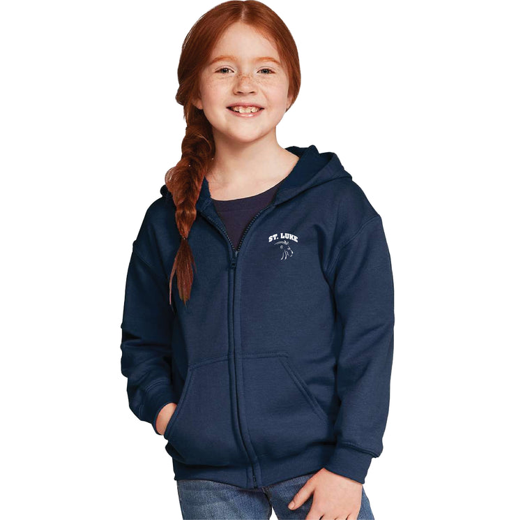 ST. LUKE OTTAWA SPIRITWEAR - GILDAN HEAVY BLEND ZIPPED HOODIE - YOUTH