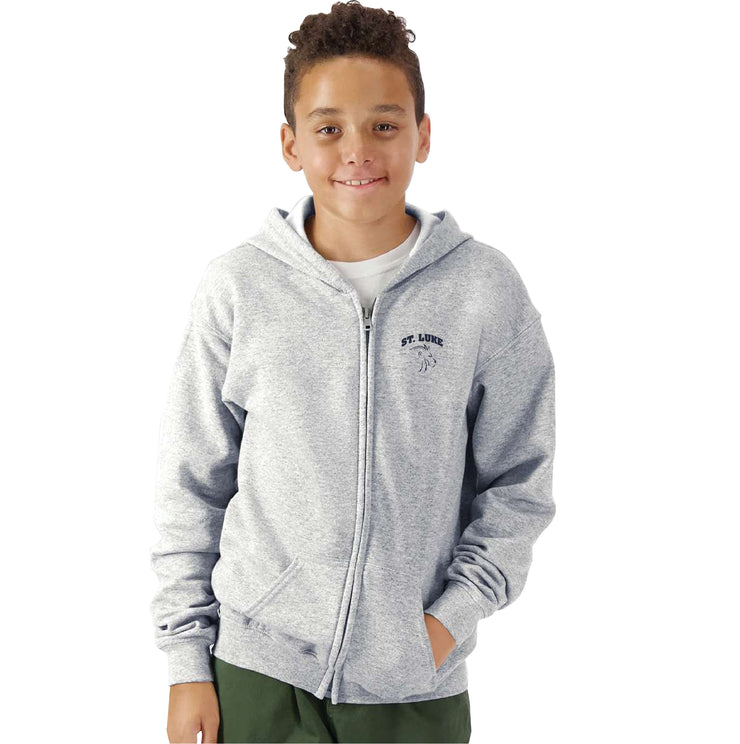 ST. LUKE OTTAWA SPIRITWEAR - GILDAN HEAVY BLEND ZIPPED HOODIE - YOUTH