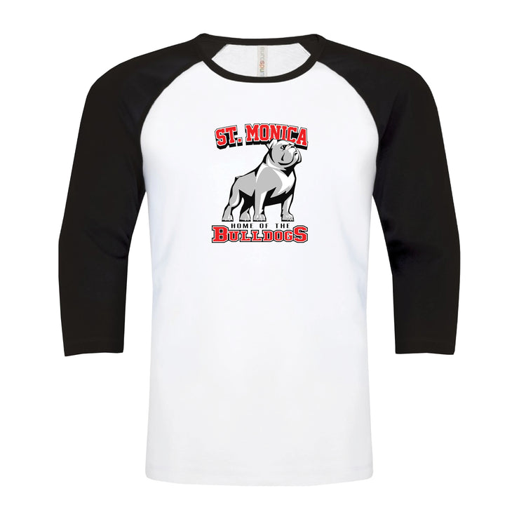 ST. MONICA SPIRITWEAR - BULLDOGS - ATC RINGSPUN BASEBALL TEE - YOUTH