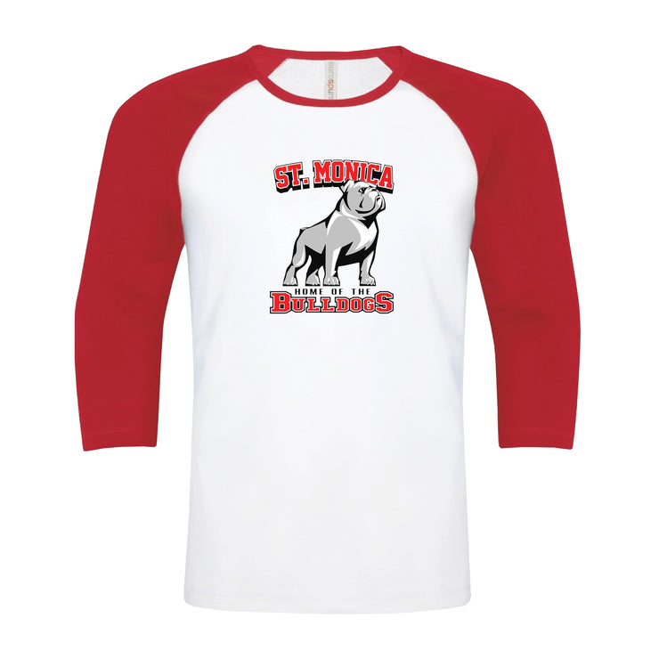 ST. MONICA SPIRITWEAR - BULLDOGS - ATC RINGSPUN BASEBALL TEE - YOUTH