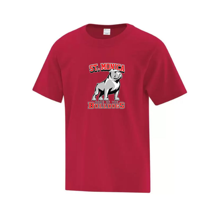 ST. MONICA SPIRITWEAR - BULLDOGS - ATC COTTON TEE - YOUTH
