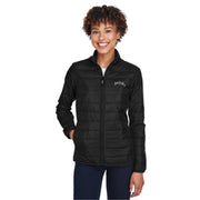 ST. PATRICK'S HS SPIRITWEAR - IRISH EMBROIDERY - CORE365 PREVAIL PACKABLE PUFFER JACKET - LADIES