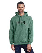ST. PATRICK'S HS SPIRITWEAR - IRISH PRINT - GILDAN HOODIE  - ADULT