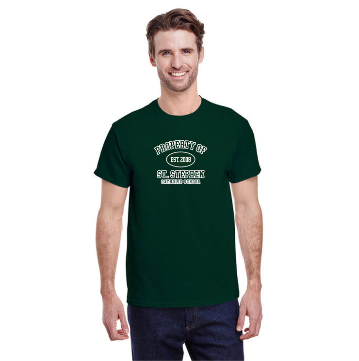 ST. STEPHEN SPIRITWEAR - PROPERTY - GILDAN COTTON TEE - ADULT