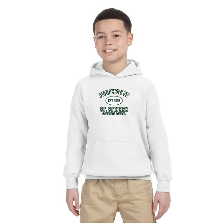 ST. STEPHEN SPIRITWEAR - PROPERTY - GILDAN COTTON HOODIE - YOUTH