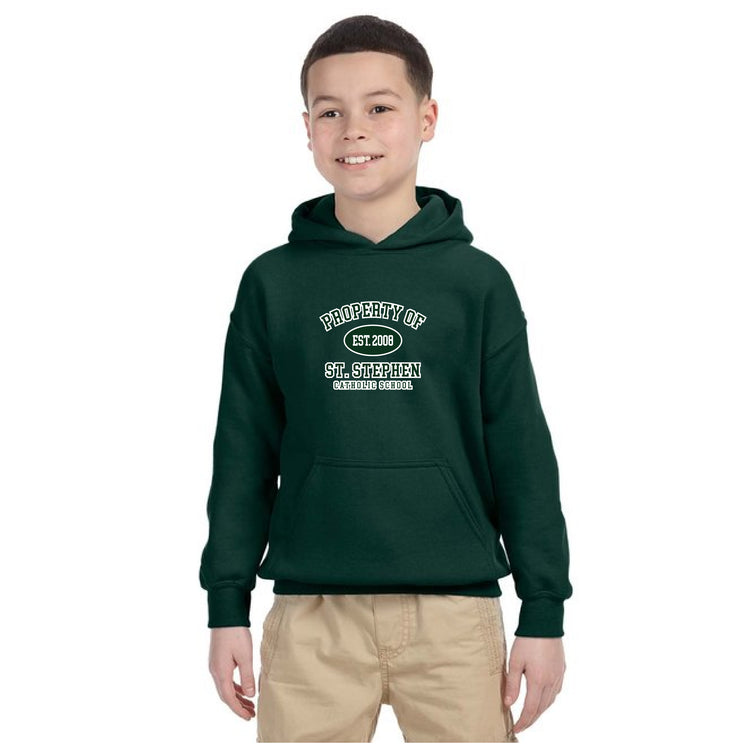 ST. STEPHEN SPIRITWEAR - PROPERTY - GILDAN COTTON HOODIE - YOUTH