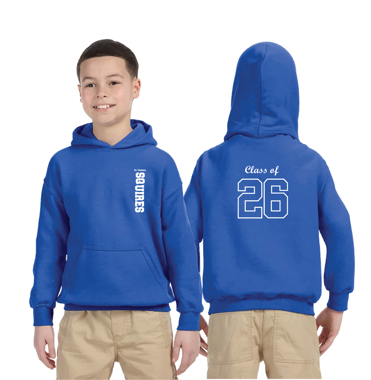ST. THERESA CLASS OF 2026 - GILDAN HEAVY BLEND HOODIE - YOUTH
