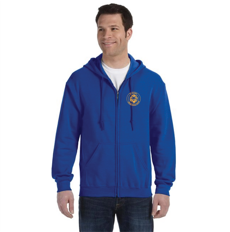 ST. JEROME SPIRITWEAR - GILDAN COTTON ZIPPED HOODIE - ADULT