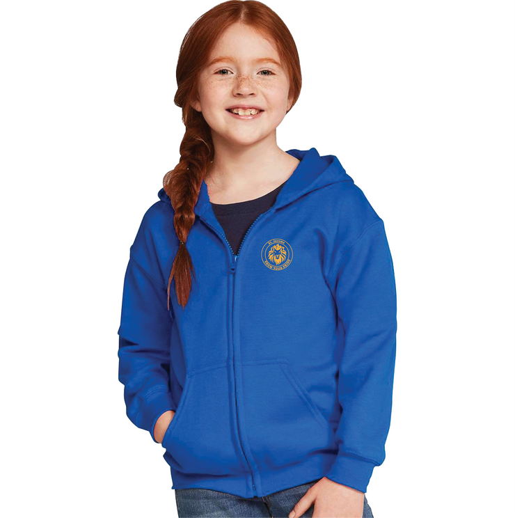 ST. JEROME SPIRITWEAR - GILDAN COTTON ZIPPED HOODIE - YOUTH