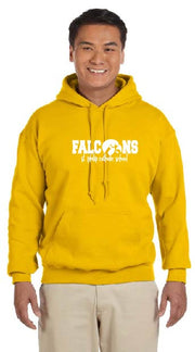 ST. PHILIP SPIRITWEAR - ADULT - GILDAN HEAVY BLEND COTTON HOODIE-FALCONS LOGO