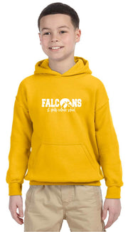 ST. PHILIP SPIRITWEAR - YOUTH - GILDAN HEAVY BLEND COTTON HOODIE- FALCONS LOGO