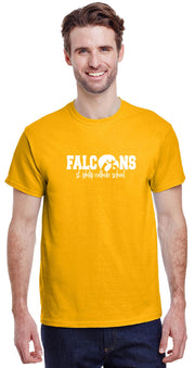 ST. PHILIP SPIRITWEAR - ADULT - GILDAN COTTON TEE- FALCONS LOGO