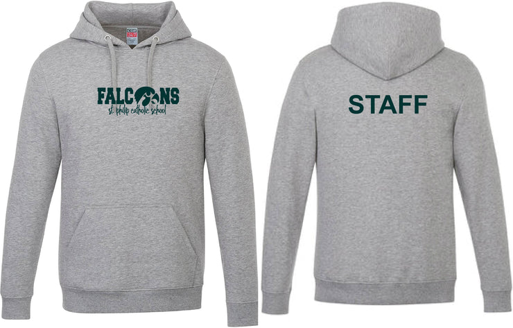 ST. PHILIP STAFFWEAR - MUSKOKA TRAIL CEDAR POINT PULLOVER HOODIE - FALCONS LOGO WITH STAFF