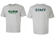 ST. PHILIP STAFFWEAR - ATC EUROSPUN TEES-FALCONS LOGO WITH STAFF