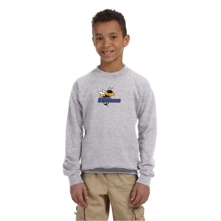 ST. RITA SCHOOL SPIRITWEAR - STINGERS - GILDAN HEAVY BLEND COTTON CREW SWEATSHIRT - YOUTH