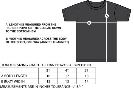 STARR GYMNASTICS - MONKEY - GILDAN HEAVY COTTON T SHIRT - TODDLER