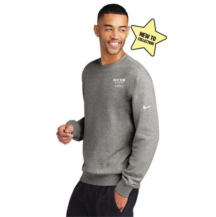 OCSB ESL DEPARTMENT - SCHOOL BOARD LOGO - NIKE CLUB FLEESE PULLOVER HOODIE - ADULT
