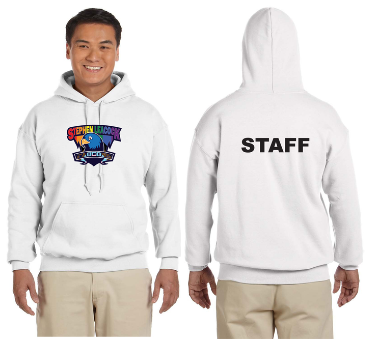 STEPHEN LEACOCK STAFFWEAR - BELONGING STAFF BACK - GILDAN HEAVY BLEND HOODIE - ADULT