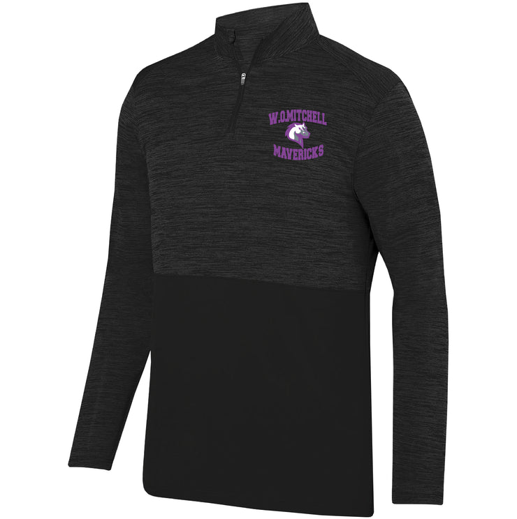 W.O. MITCHELL STAFFWEAR - SHADOW TONAL HEATHER 1/4 ZIP PULLOVER - MENS