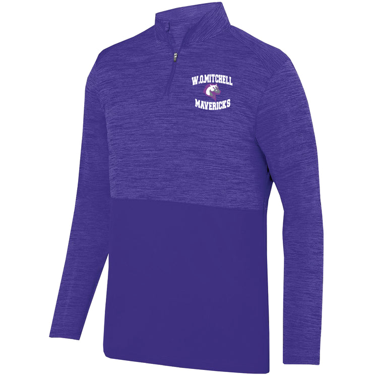 W.O. MITCHELL STAFFWEAR - SHADOW TONAL HEATHER 1/4 ZIP PULLOVER - MENS