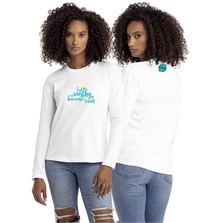 HEALTH STYLES - WORTHY - NEXT LEVEL RELAXED LONG SLEEVE TSHIRT - ADULT