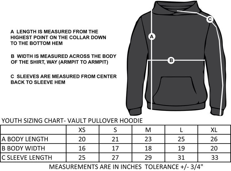 OCS - VAULT YOUTH PULLOVER HOODIE