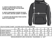 ST. BERNADETTE SPIRITWEAR - BERNADETTE PRINT - GILDAN COTTON HOODIE - YOUTH