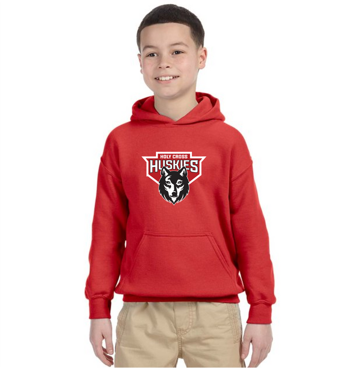 HOLY CROSS SPIRITWEAR - HUSKIES - GILDAN COTTON HOODIE - YOUTH