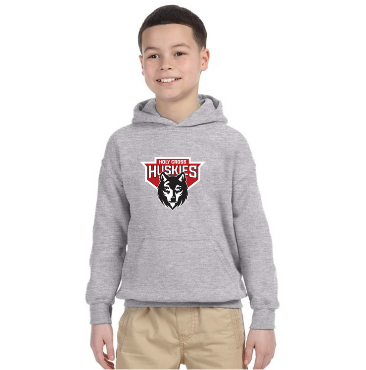 HOLY CROSS SPIRITWEAR - HUSKIES - GILDAN COTTON HOODIE - YOUTH