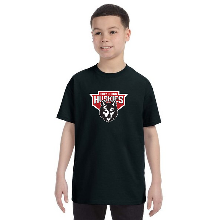 HOLY CROSS SPIRITWEAR - HUSKIES - GILDAN COTTON TEE - YOUTH