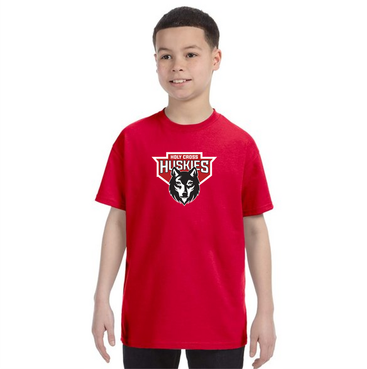 HOLY CROSS SPIRITWEAR - HUSKIES - GILDAN COTTON TEE - YOUTH