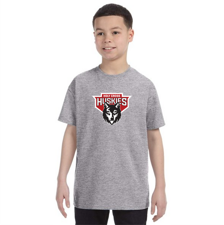 HOLY CROSS SPIRITWEAR - HUSKIES - GILDAN COTTON TEE - YOUTH