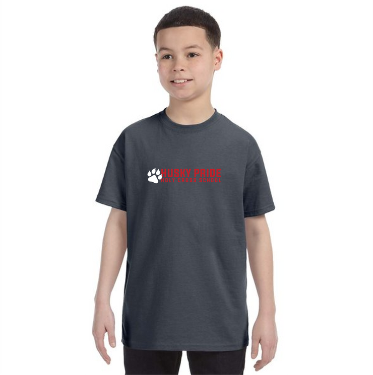 HOLY CROSS SPIRIT - HUSKY PRIDE - GILDAN COTTON TEE - YOUTH