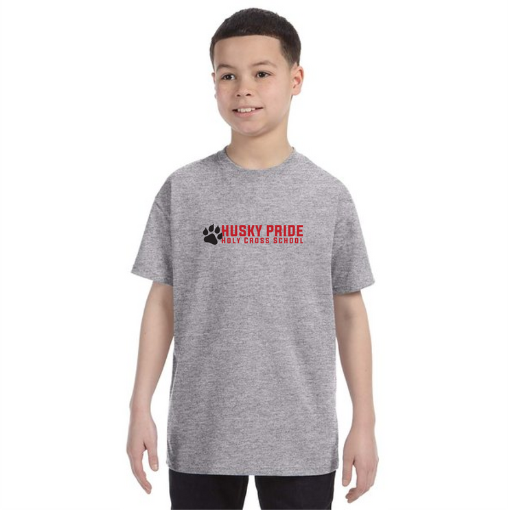 HOLY CROSS SPIRIT - HUSKY PRIDE - GILDAN COTTON TEE - YOUTH