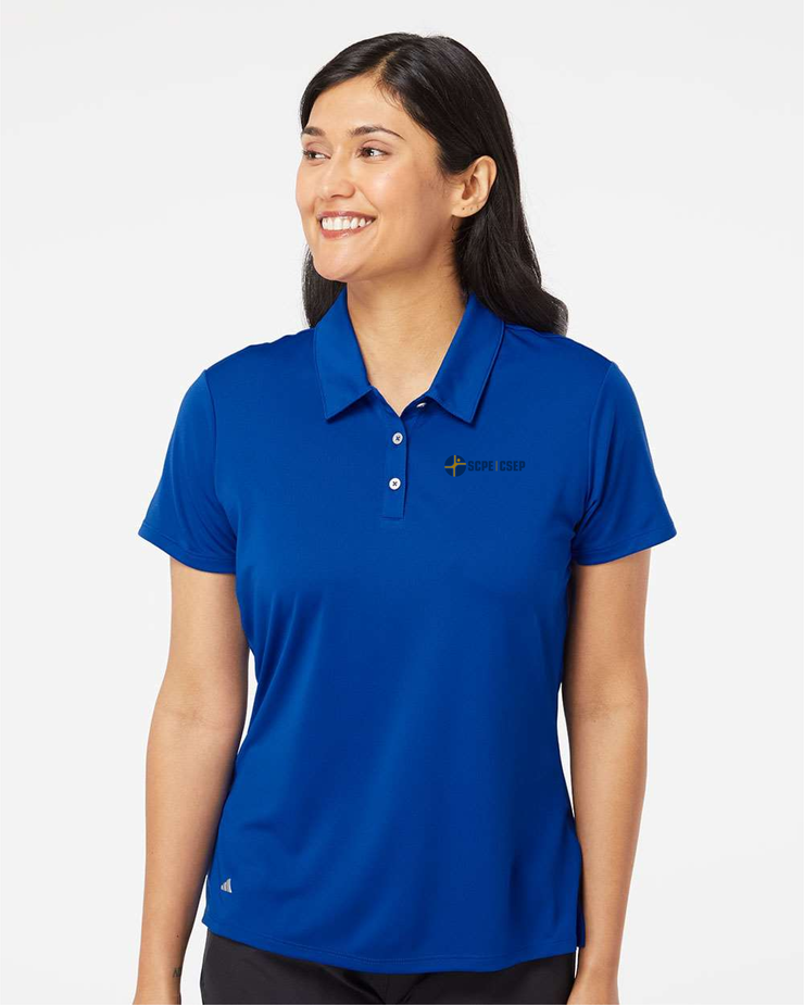 SCPE APPAREILLAGEL - DARK LOGO - ADIDAS LADIES  PERFORMANCE POLO - ADULT