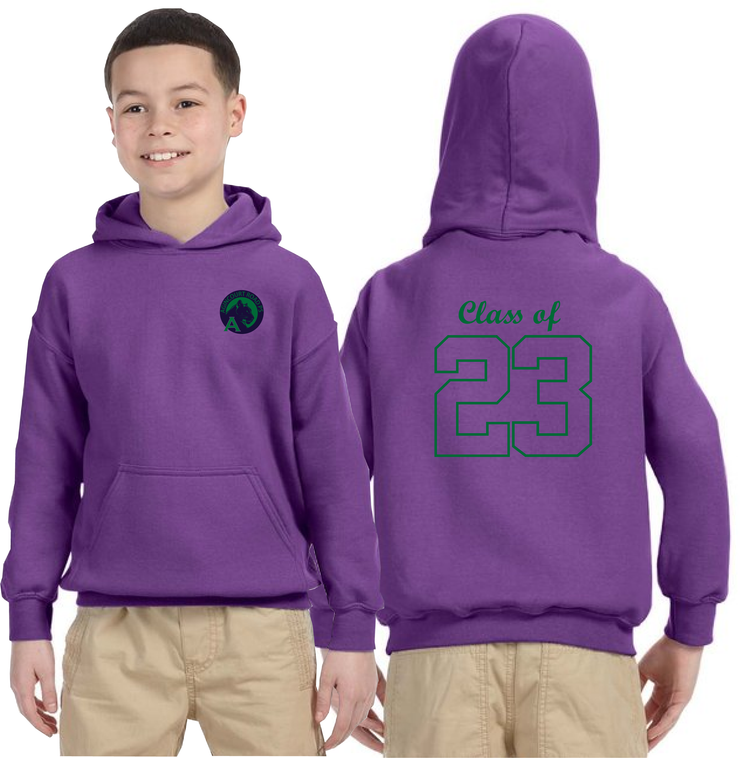 AGINCOURT ROAD CLASS OF - GILDAN COTTON HOODIE - YOUTH