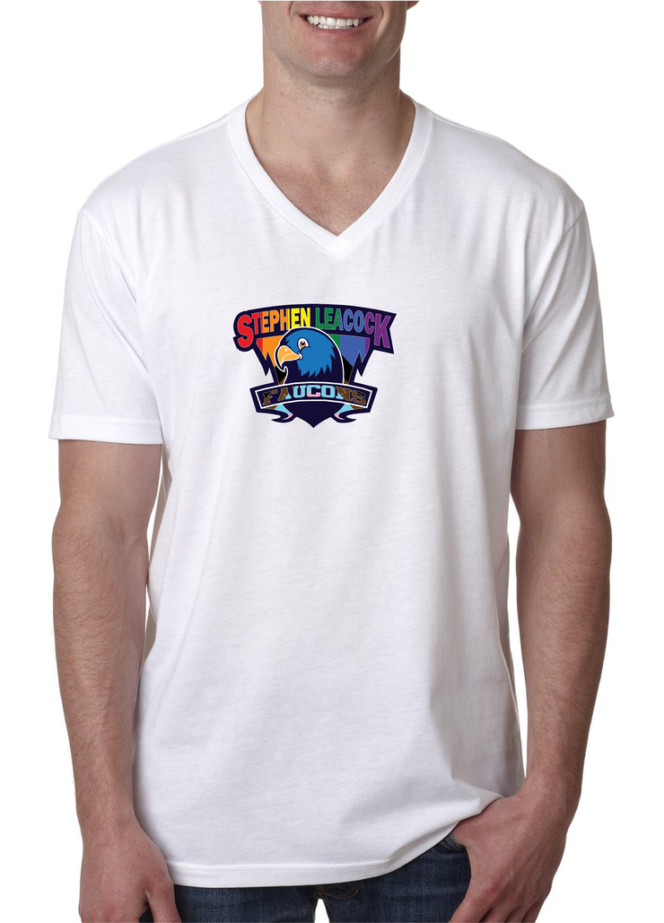 STEPHEN LEACOCK STAFFWEAR - BELONGING - NEXT LEVEL V NECK T SHIRT - MENS